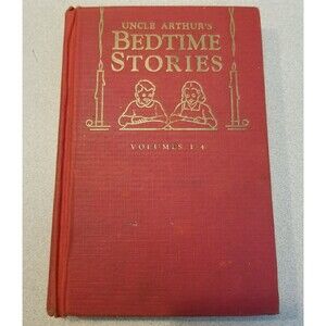 Uncle Arthur's bedtime stories 1941 first series vol 1-4 hardcover book vtg
